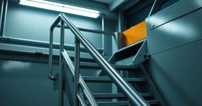 Escada Tipo Marinheiro com Guarda Corpo: Seguran&ccedil;a e Estilo