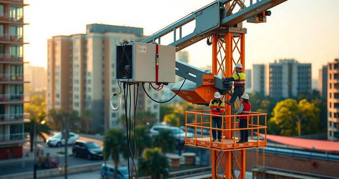 Guincho elétrico na construção civil traz eficiência e segurança