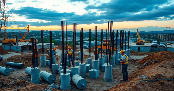 Estaca Constru&ccedil;&atilde;o Civil como Solu&ccedil;&atilde;o Eficiente