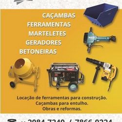 Locação de equipamentos para construção civil