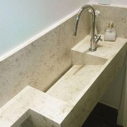 Pia banheiro granito ou mármore